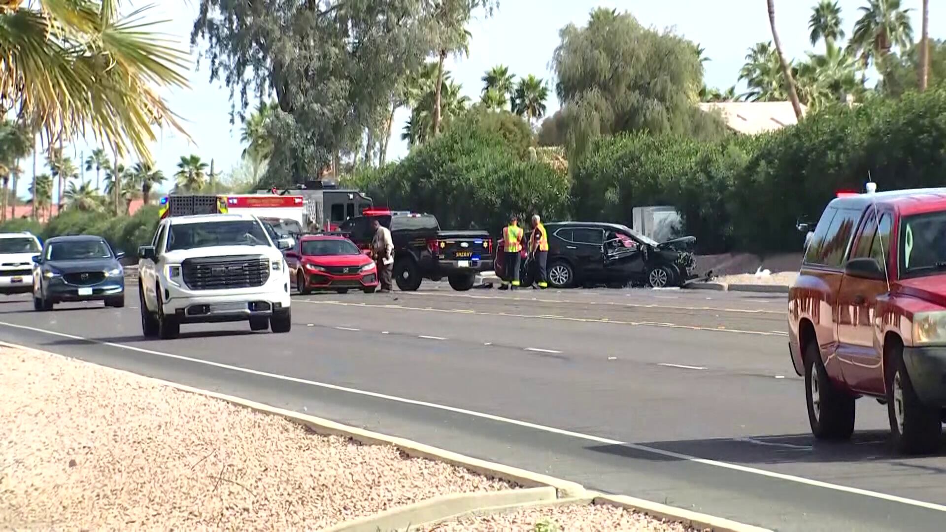 2 women, dog dead after car crash near Chandler