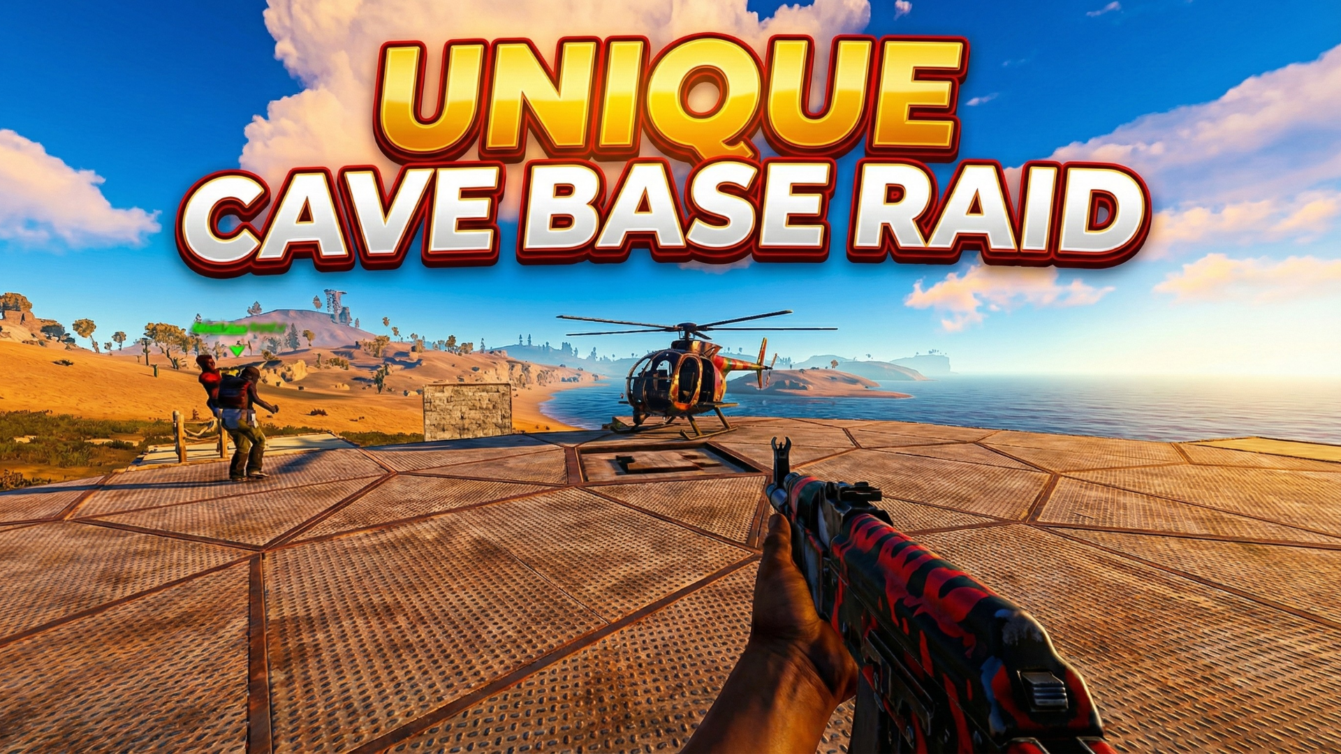Above ground cave base raid unique building strategy and loot