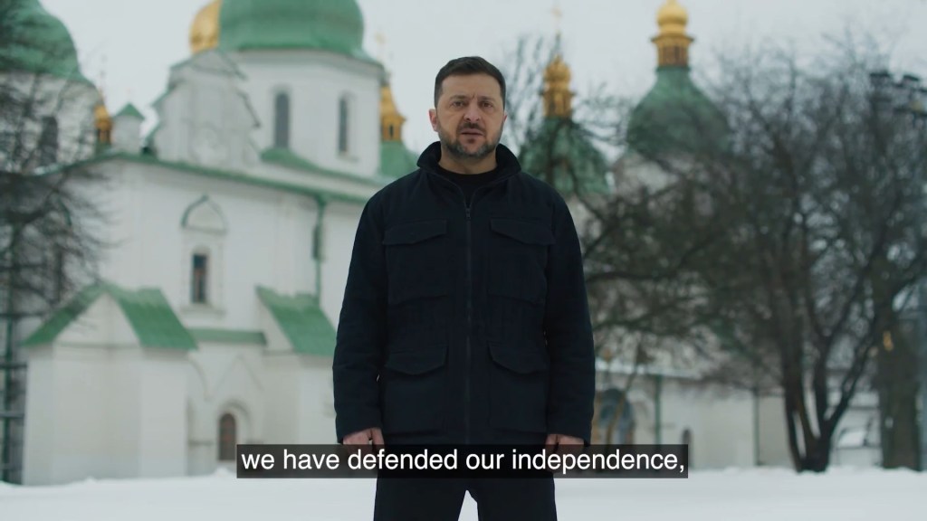 Zelensky marks war anniversary vowing to fight on, says Putin has not ...