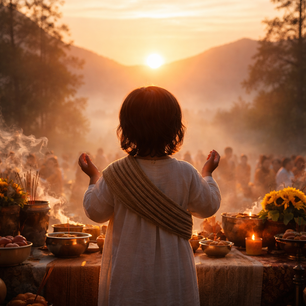 Why this 5,000-year-old Hindu ritual still protects and blesses children