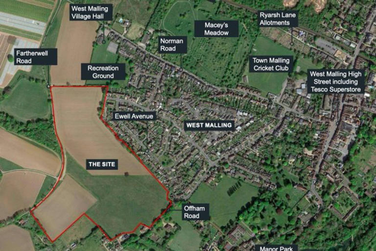 Plans for 230 homes for green belt land near West Malling take next step