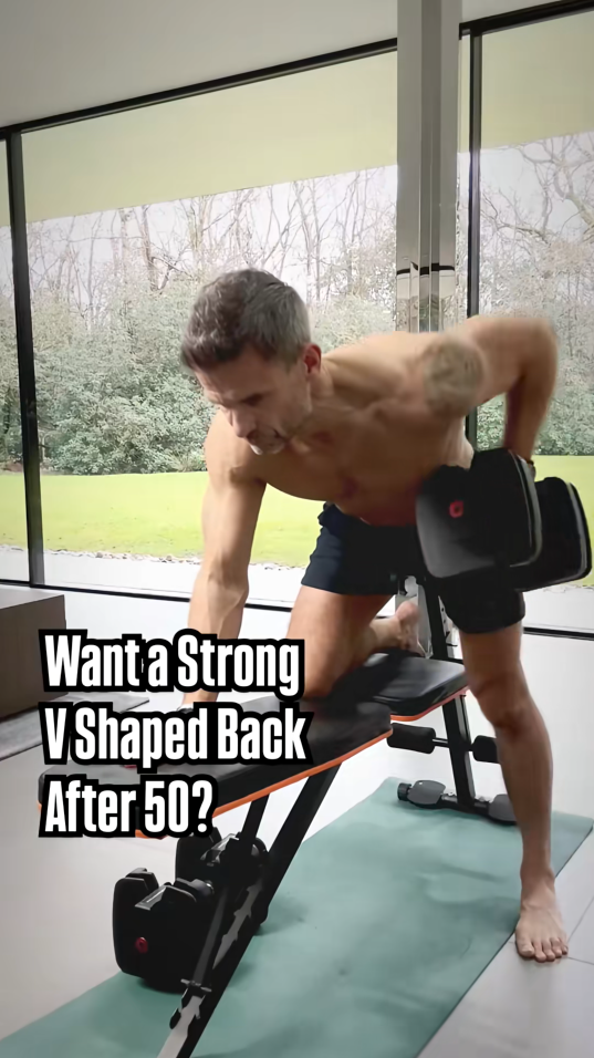 Strengthening your back creates a V-shape silhouette and improves posture