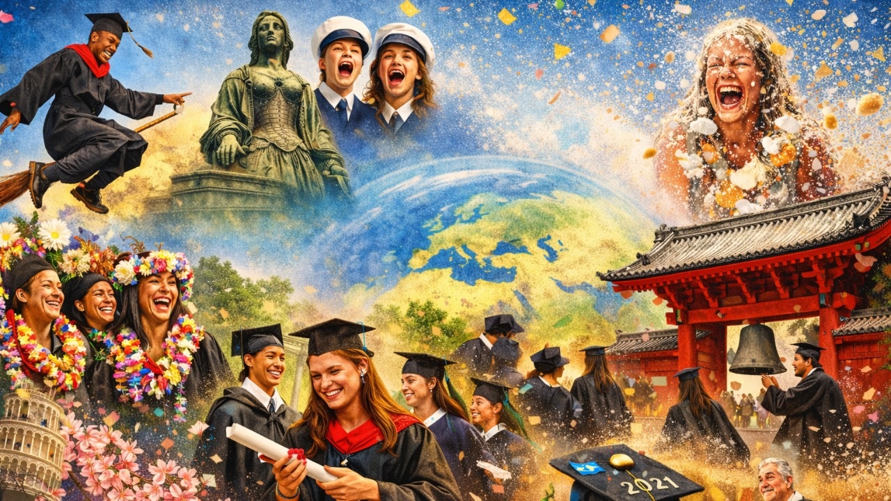 From ‘broom jumps' to ‘egg showers': 10 unique graduation traditions ...