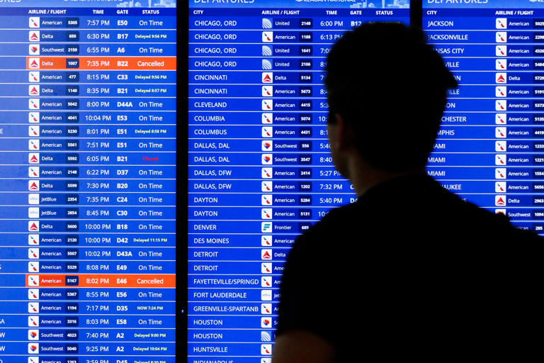 Winter storm misery map shows flight cancellation black spots