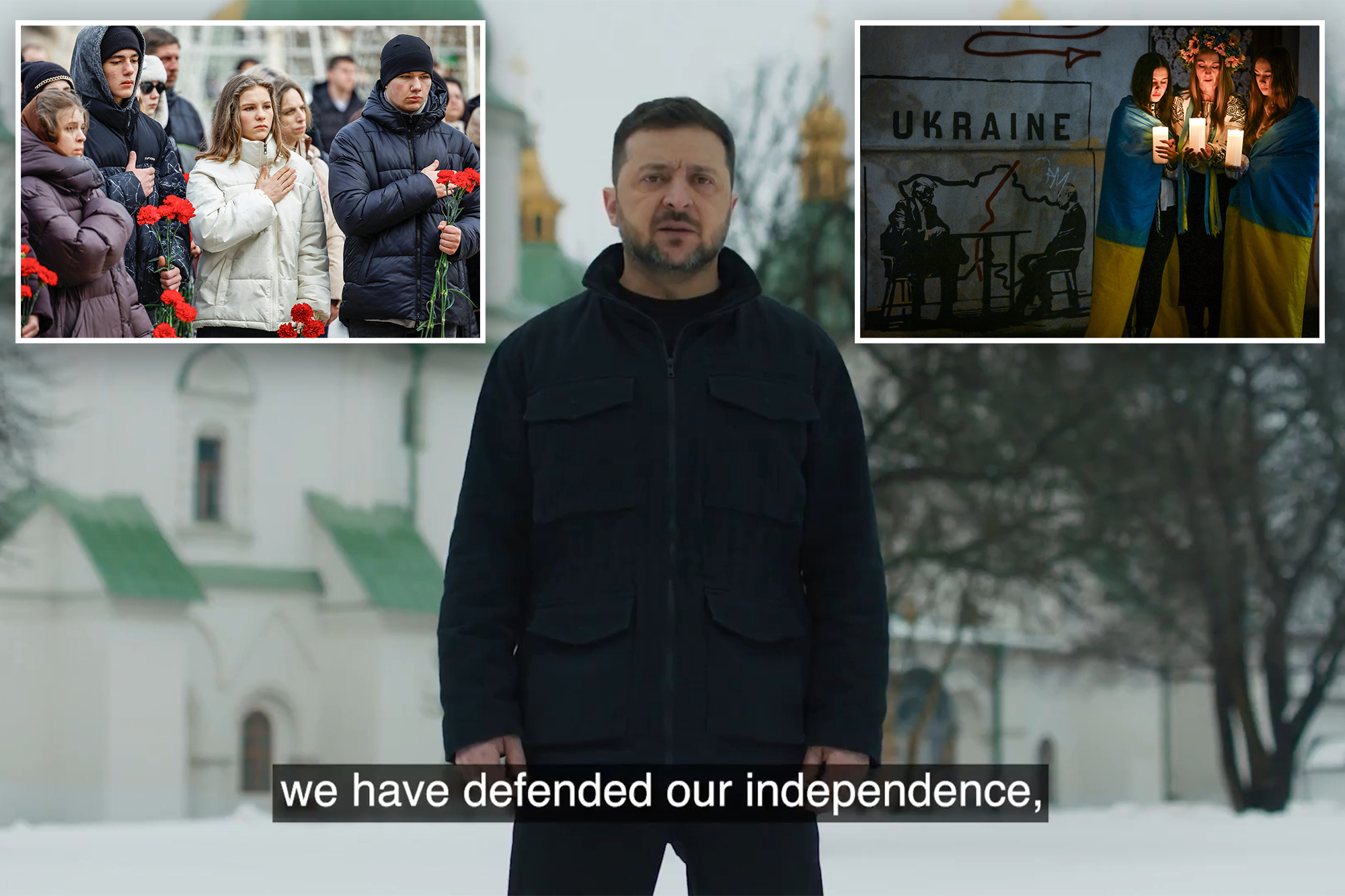Zelensky marks war anniversary vowing to fight on, says Putin has not ...