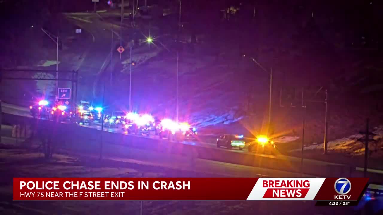 Police chase ends in crash