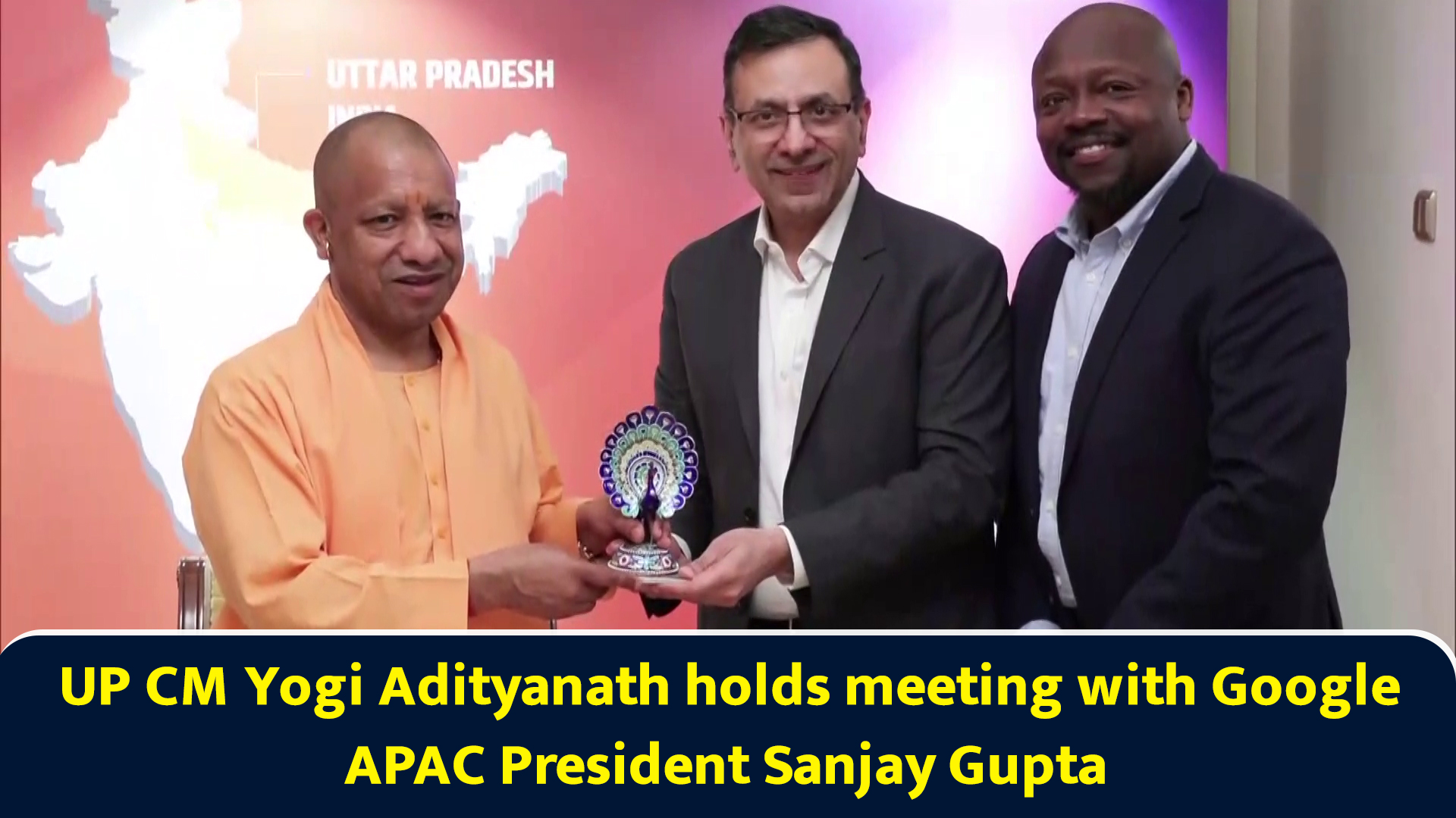 UP CM Yogi Adityanath holds meeting with Google APAC president Sanjay Gupta