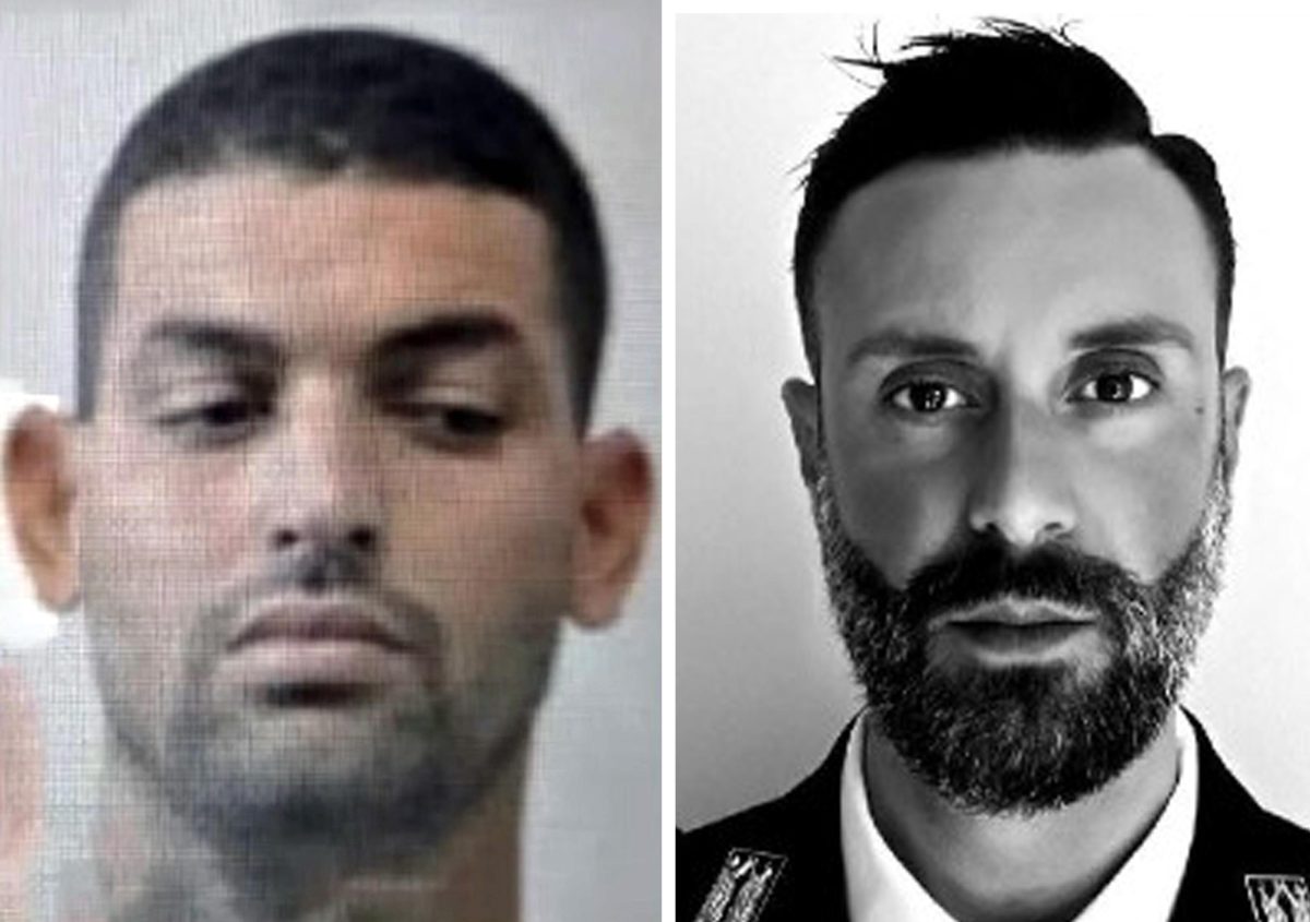 Abderrahim Mansouri e Carmelo Cinturrino, vittima e assassino reo confesso di Rogoredo (Ansa).