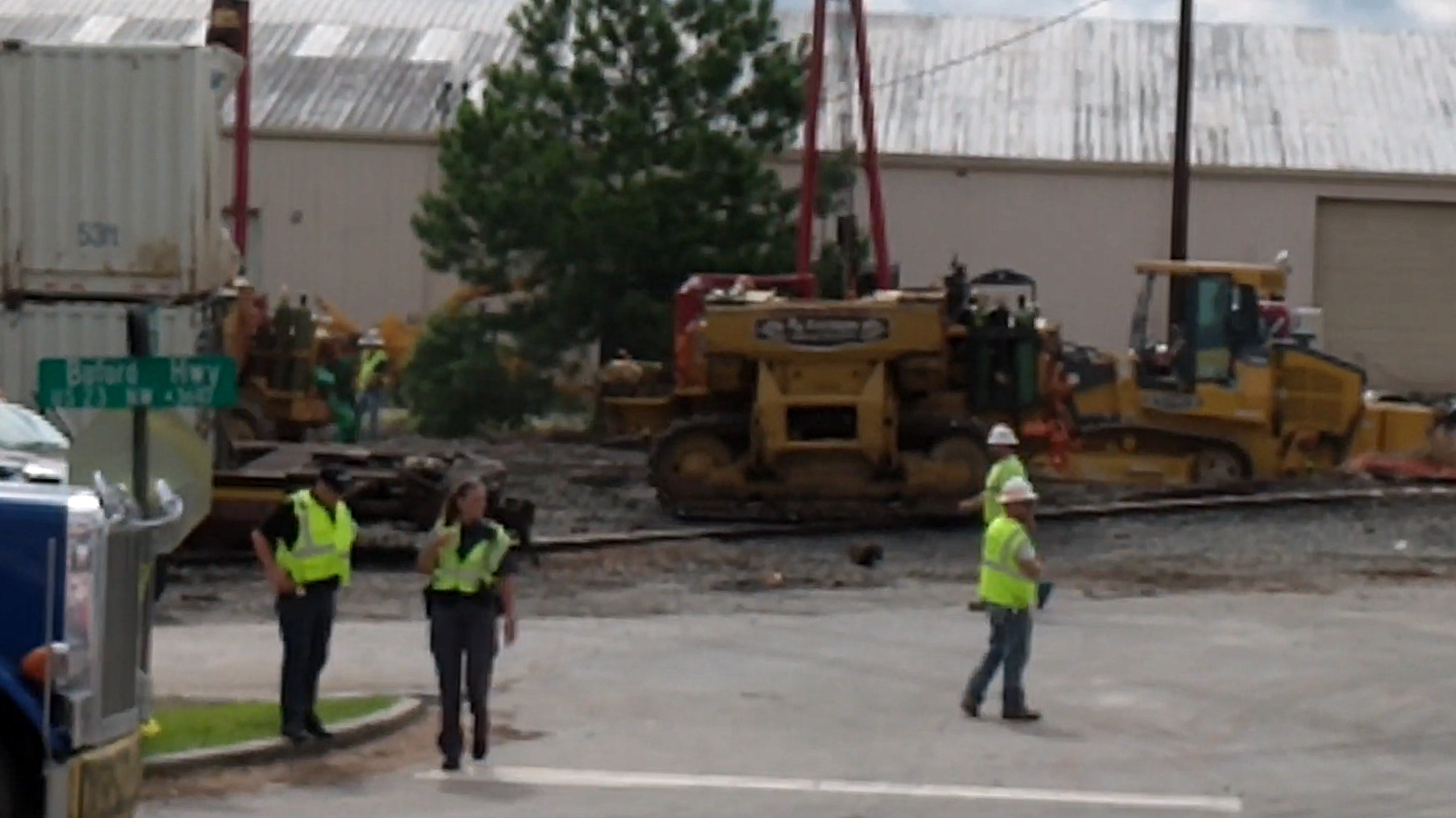 23 rail cars derailed after a truck crossing went wrong