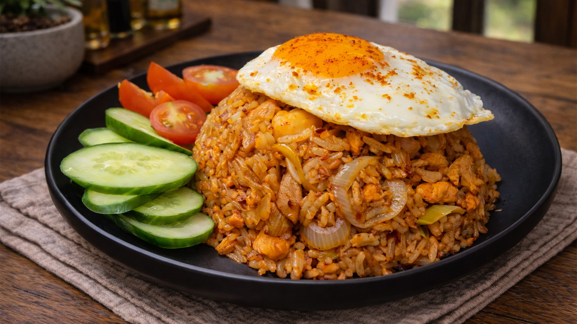 Simple Indonesian fried rice for everyday meals