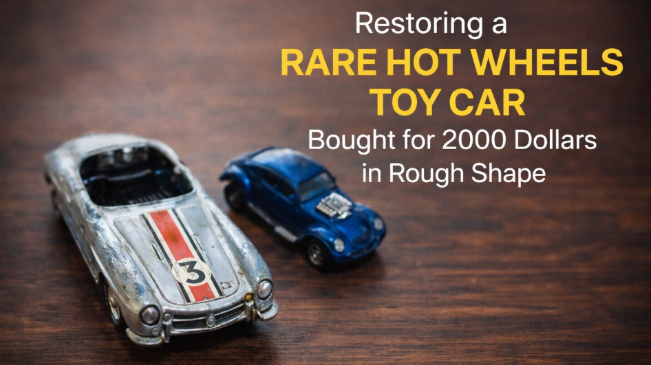 Restoring a rare Hot Wheels toy car bought for 2000 dollars in rough shape