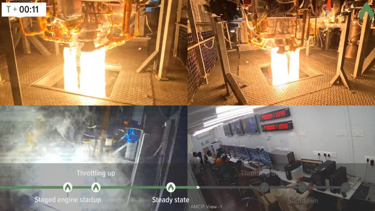 Agnikul test-fires cluster of 3 semi-cryogenic engines