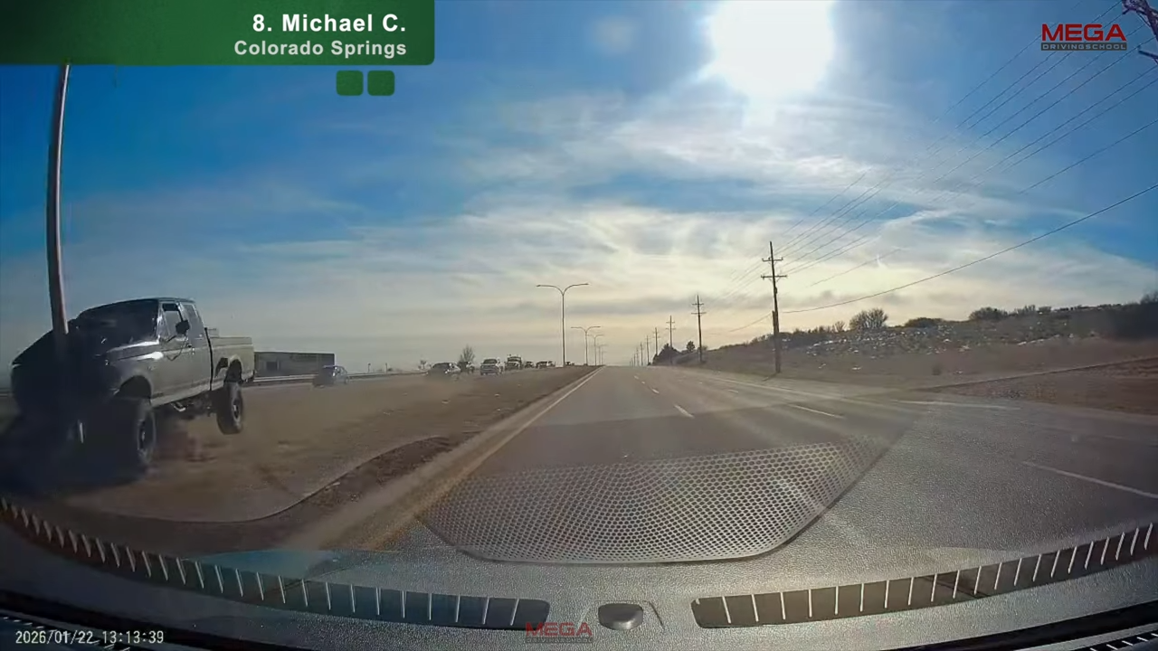 This is what happens when drivers enter a turn too hot