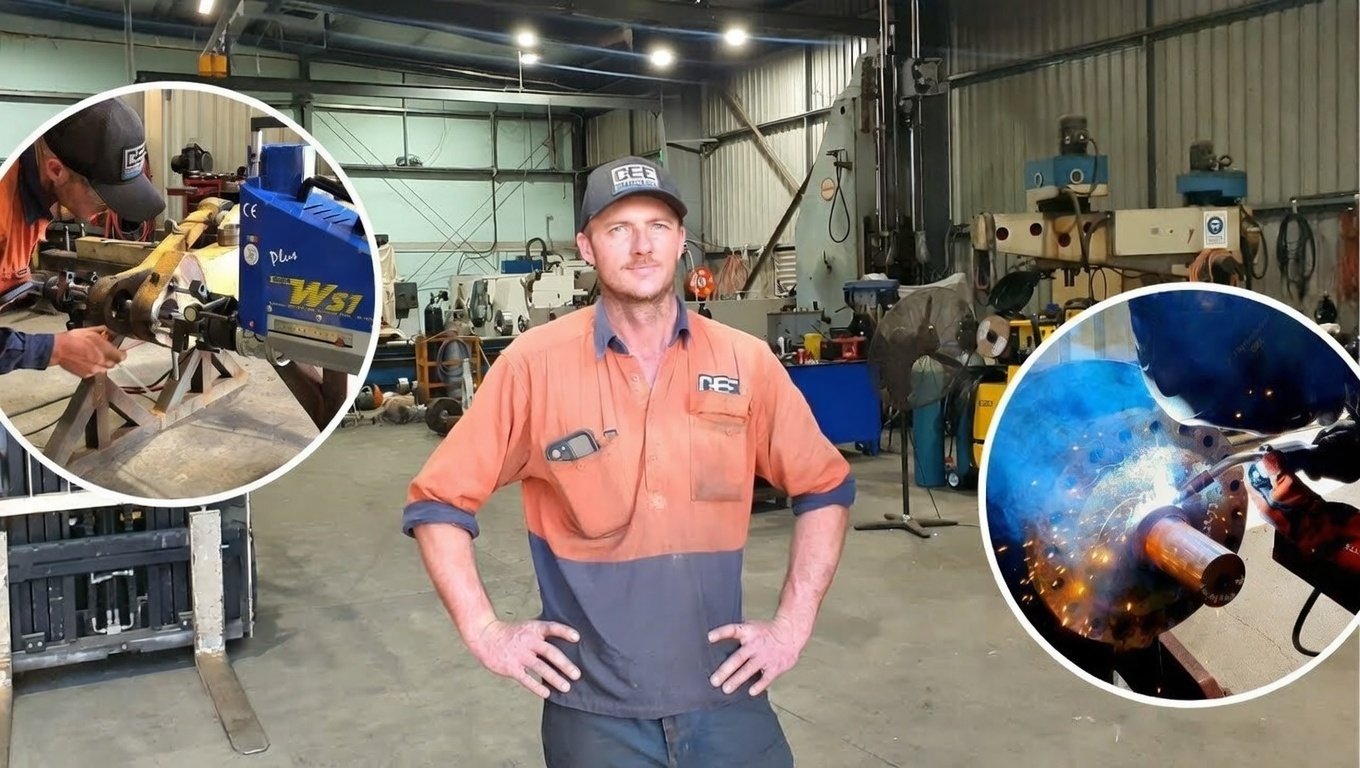 Inside the machining workshop