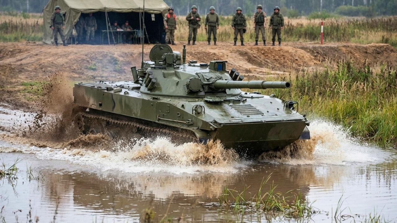 Sprut-SDM1 light tank designed for airborne mobility and firepower