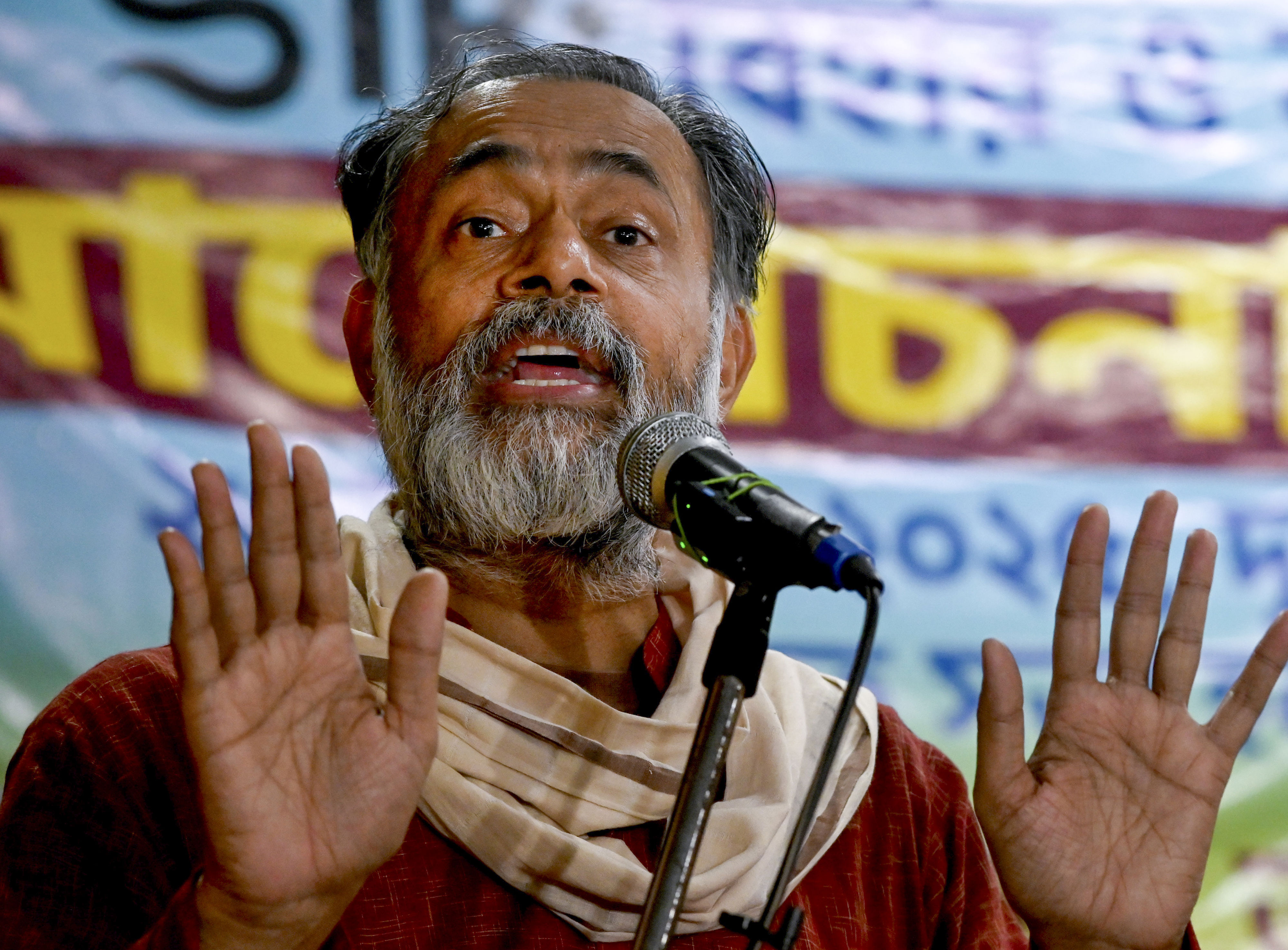 Yogendra Yadav flags 'civilisational battle', urges continued political ...