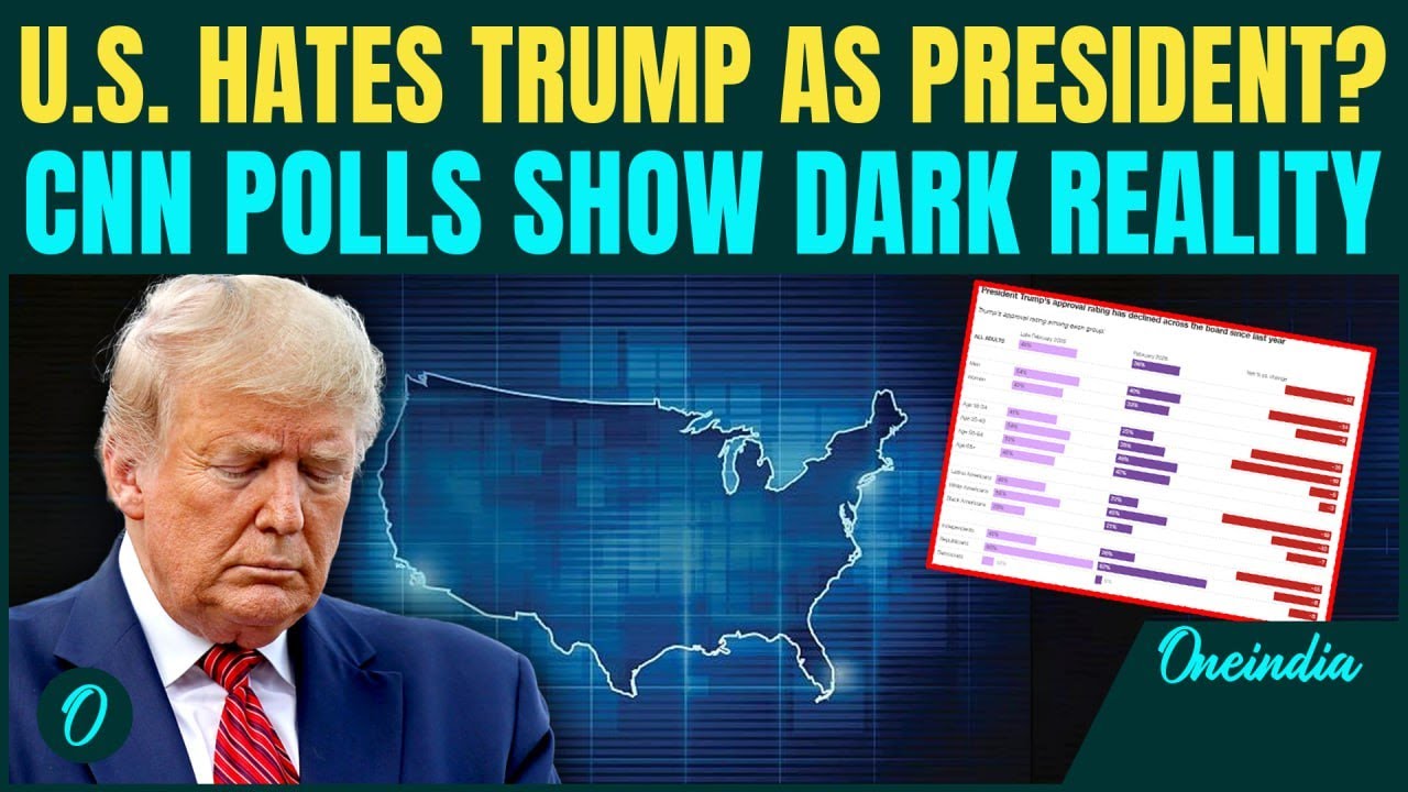 US breaking: Trump 'most hated' person in America? CNN poll shows 36% approval, 63% disapprove