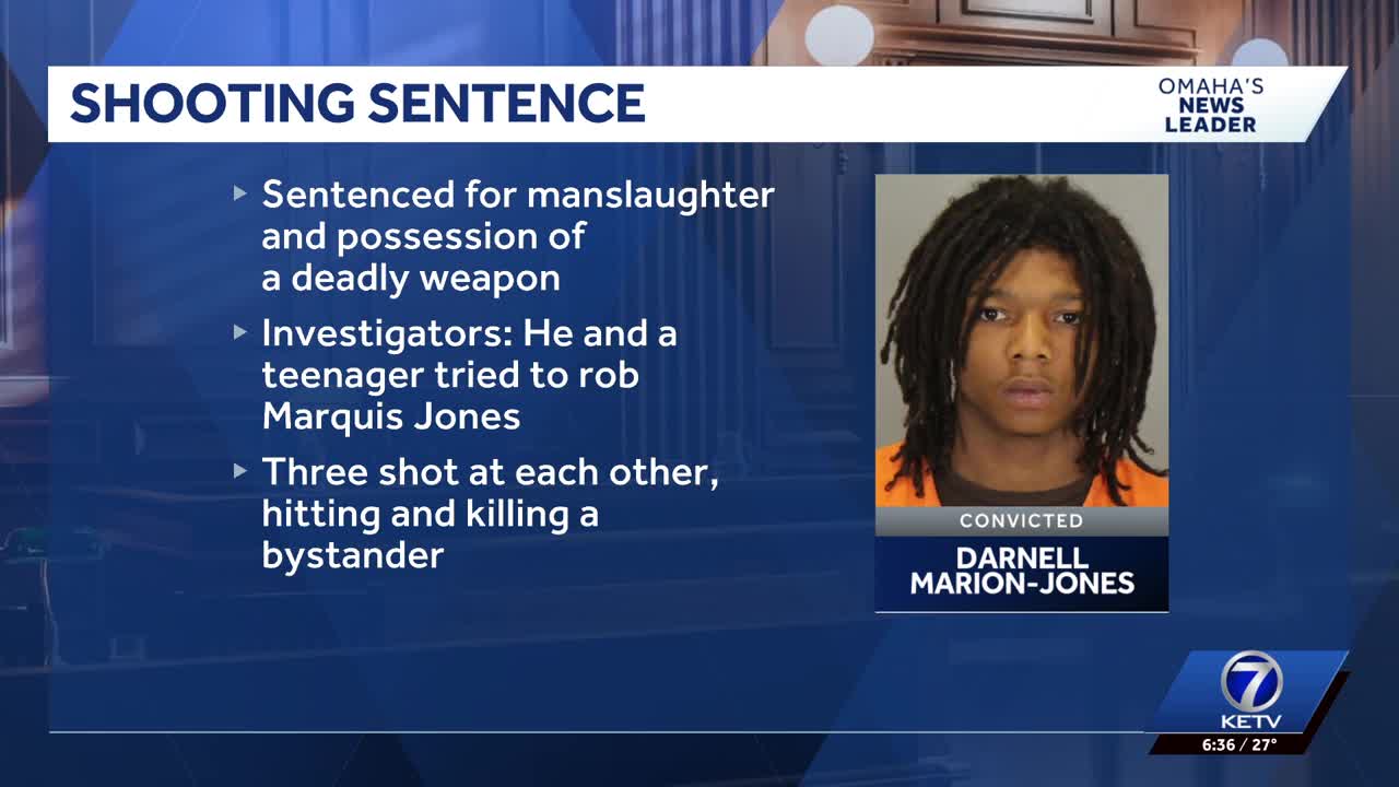 One of three suspects in deadly Omaha shooting sentenced to prison