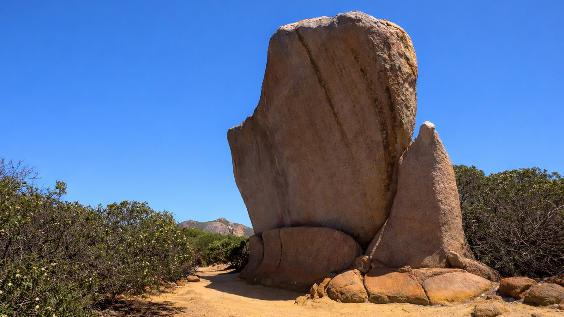 I found this giant rock in the middle of nowhere