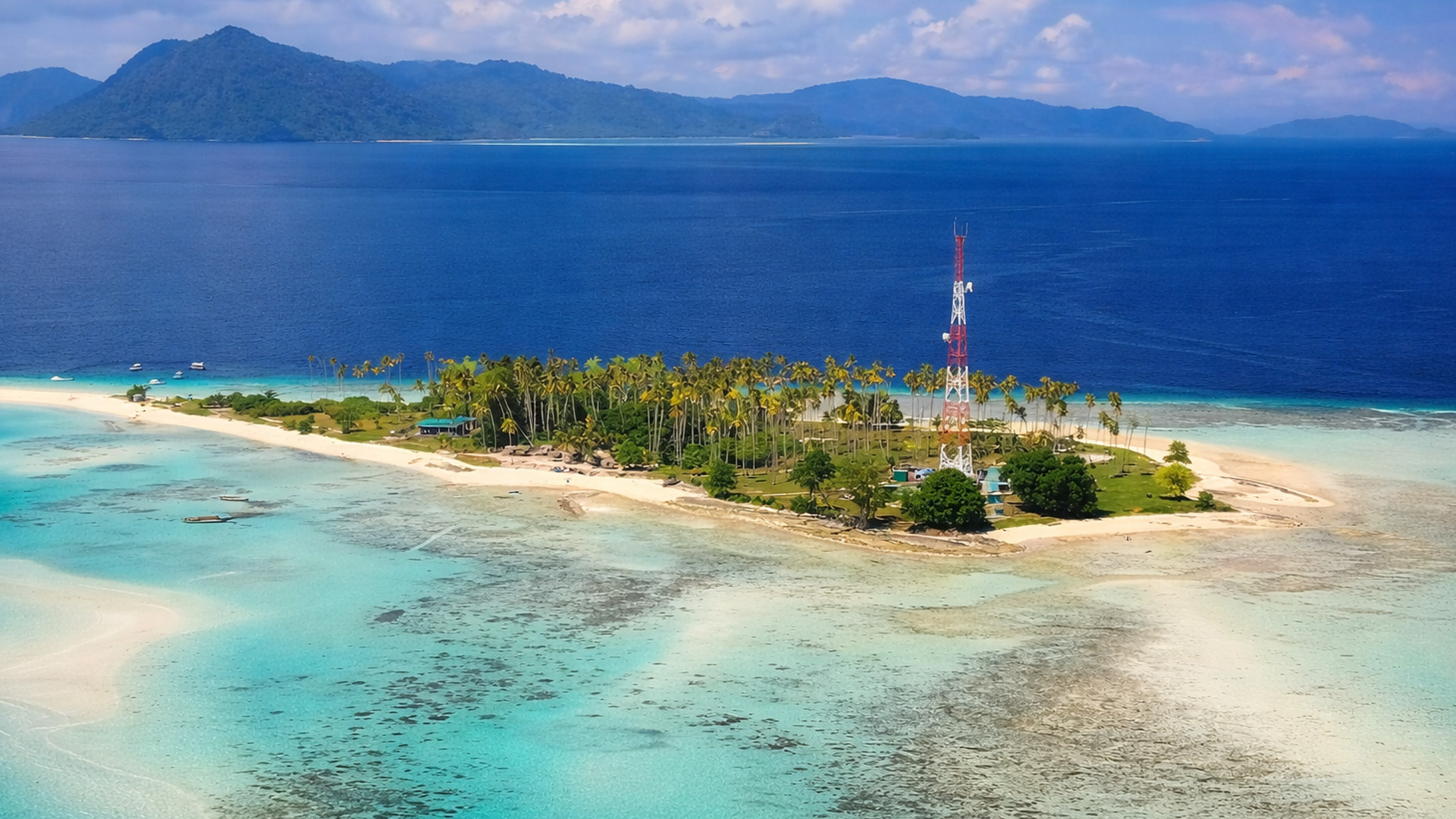 Who lives on this isolated island?