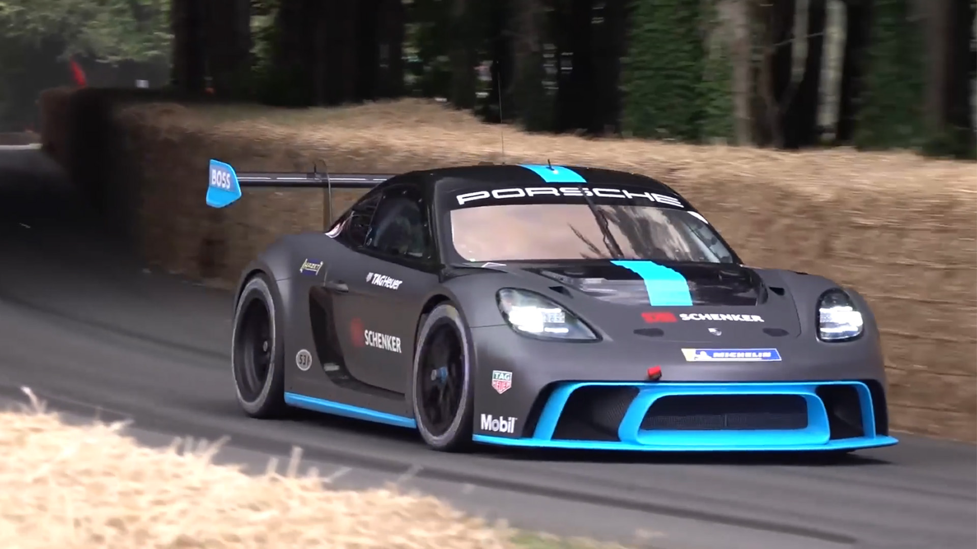 Porsche 718 electric beast goes wild at Goodwood Festival of Speed