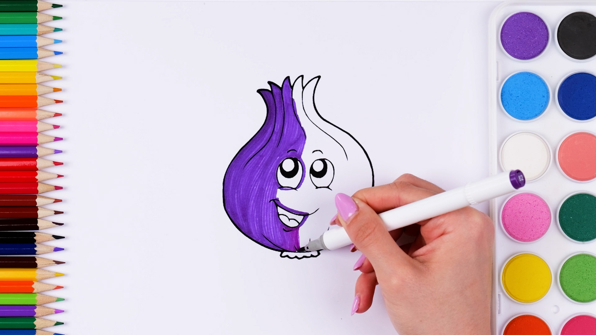 Kid's coloring pages | Learn color names