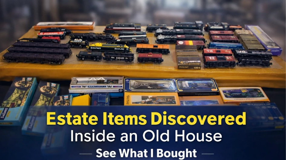 Estate items discovered inside an old house: see what I bought