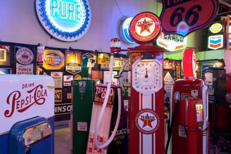 The $80K vintage gas pump that led Barrett-Jackson’s automobilia sale