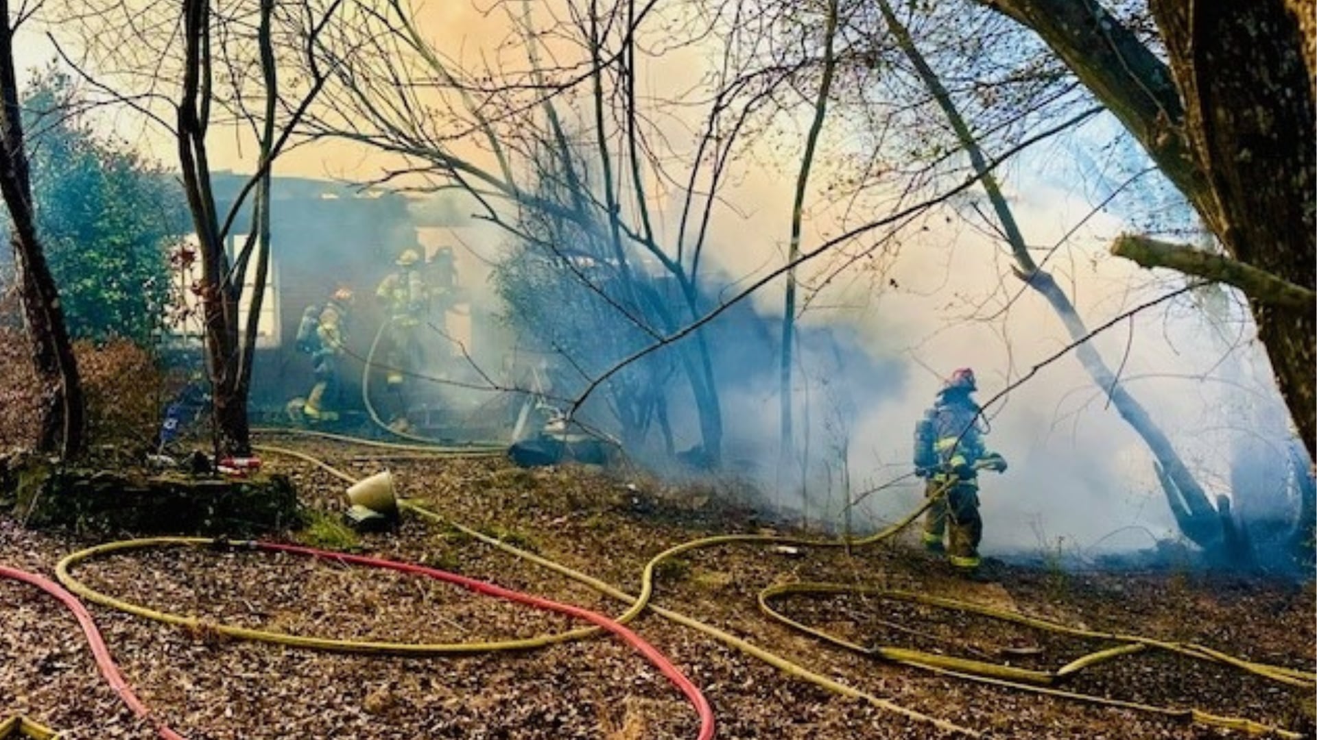 2 hospitalized as crews battle Athens house fire for hours