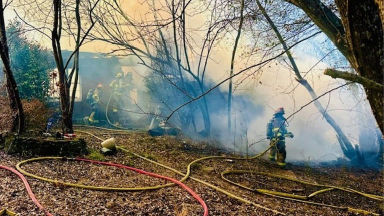 2 hospitalized as crews battle Athens house fire for hours