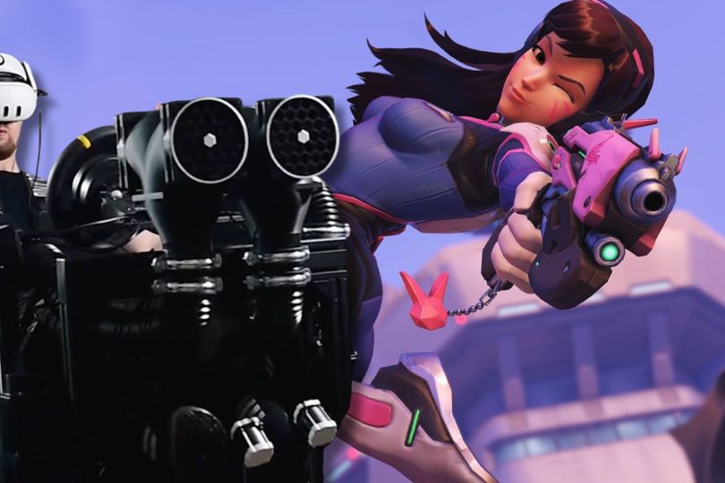 Overwatch player’s DIY DVa mech simulator is the ultimate gaming setup