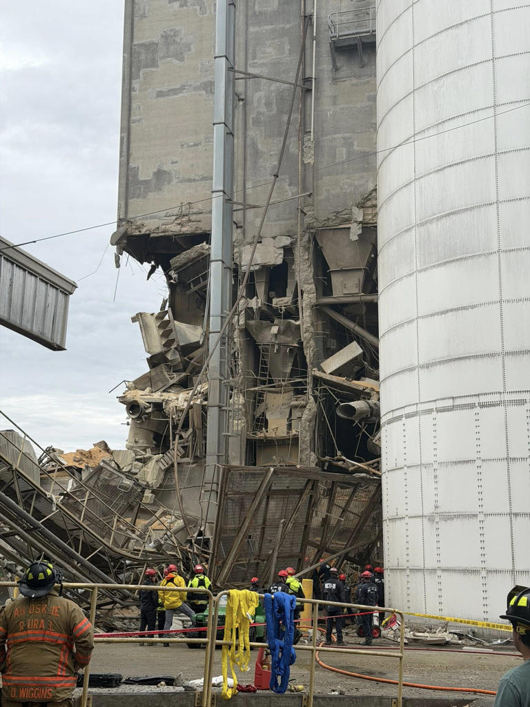 Dramatic photos show damage after 8-story grain tower explodes in North ...