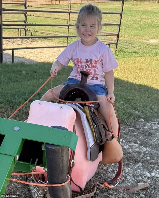 Rodeo star's three-year-old daughter is crushed to death in freak accident  in front of her mom