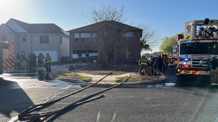 SAFD: Firefighters respond to active house fire on west side
