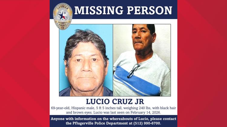 Pflugerville police search for missing 69-year-old man last seen Feb. 14