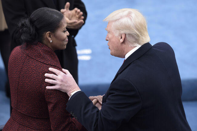 Trump shares post calling Michelle Obama 'racist'