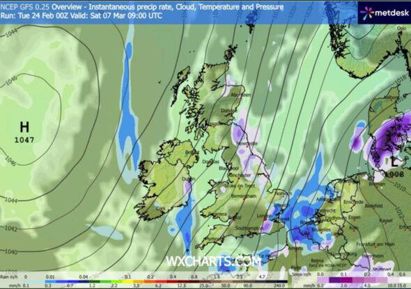 UK snow maps reveal 500-mile 'Beast from the East' as 37 major cities ...