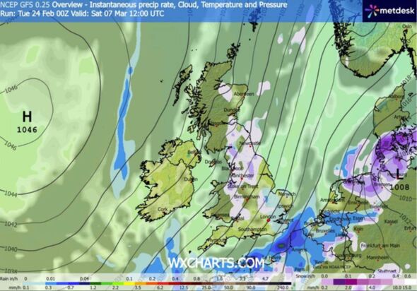 UK snow maps reveal 500-mile 'Beast from the East' as 37 major cities ...