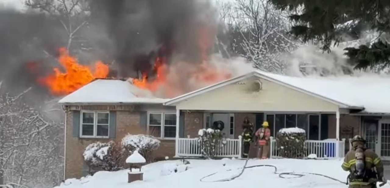 Body found after massive Maryland house fire erupts through snow ...