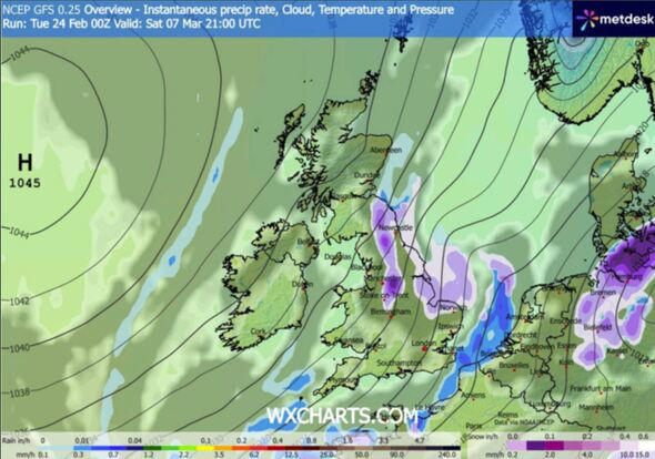 UK snow maps reveal 500-mile 'Beast from the East' as 37 major cities ...