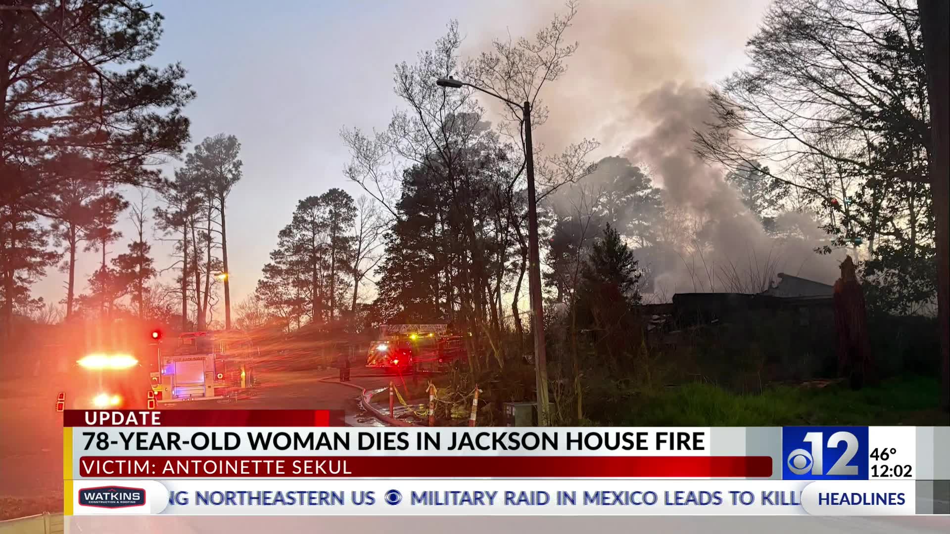 Elderly woman killed in Jackson house fire identified