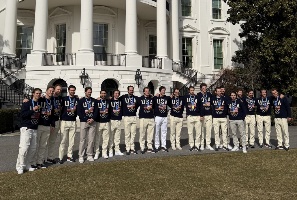 US men's hockey team tours White House after receiving invitation from ...