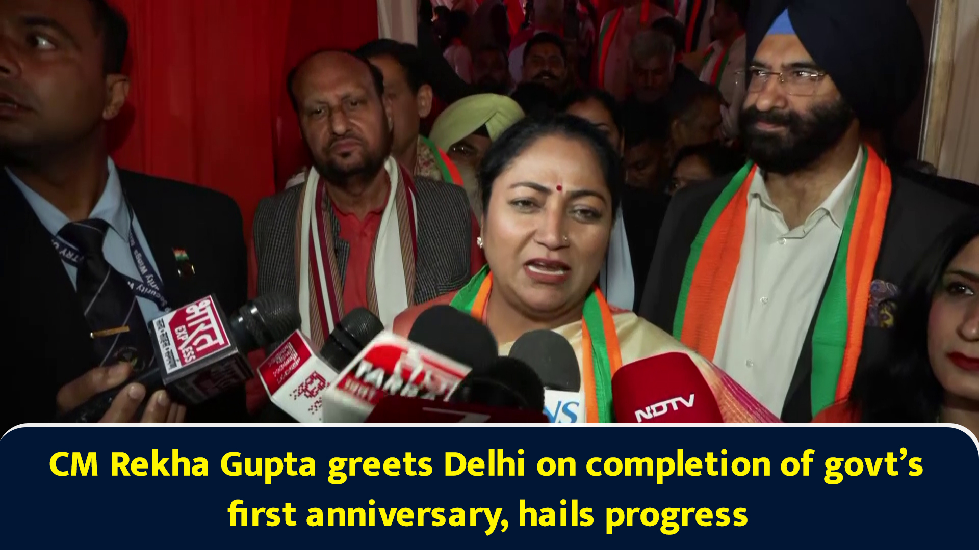 CM Rekha Gupta greets Delhi on completion of govt’s first anniversary ...