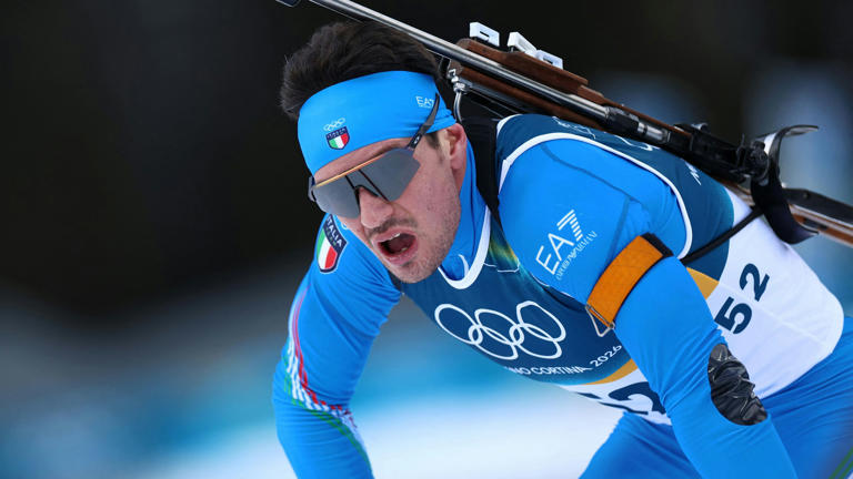 Der italienische Star-Biathlet Tommaso Giacomel.