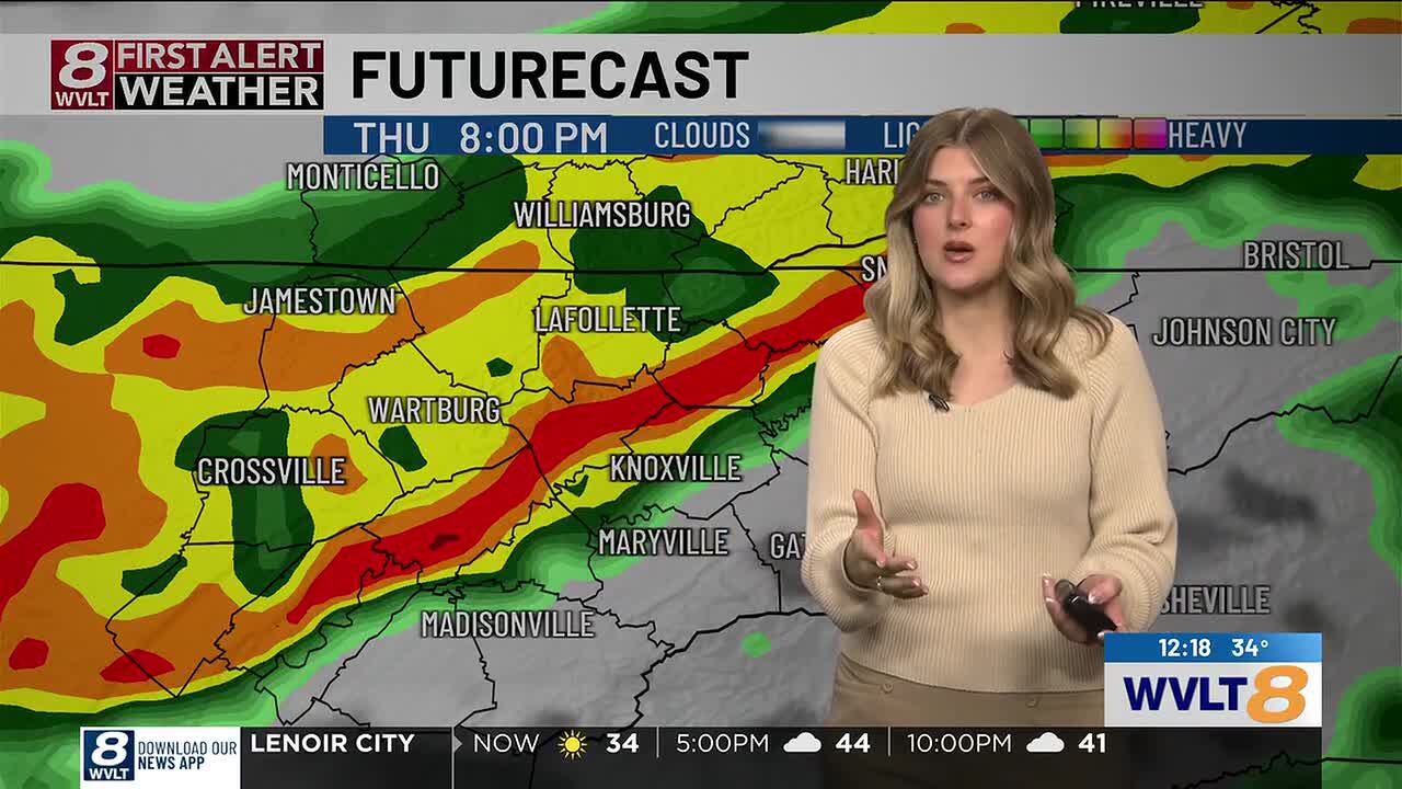 Breezy with widespread rain ahead