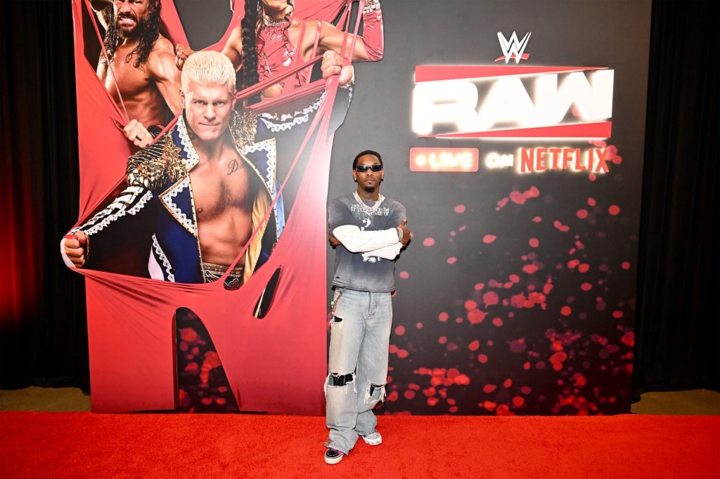 Offset makes WWE debut as his hit single 'Bodies' becomes new ...