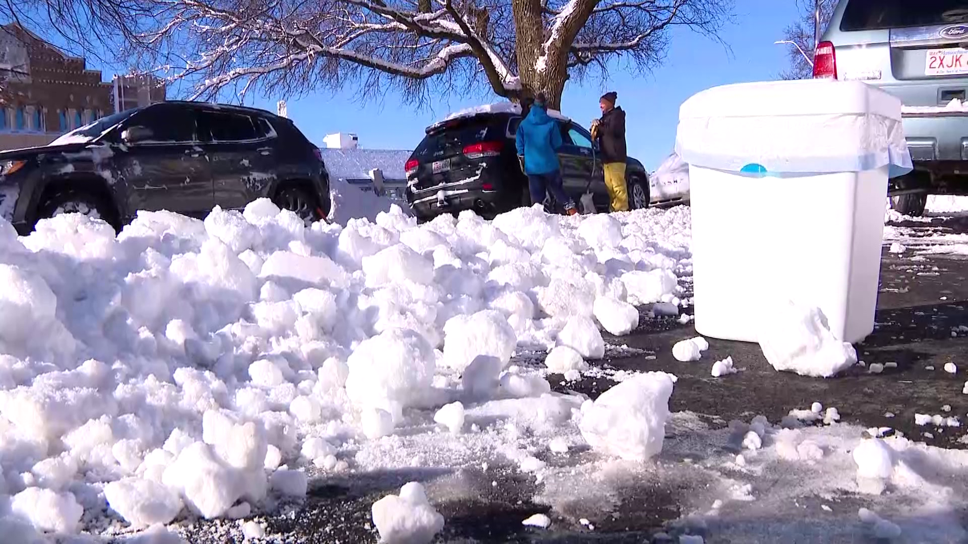 'Kinda ready for spring': Boston residents dig out from blizzard