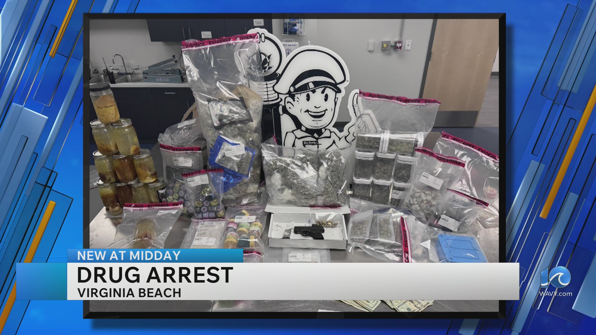 Drugs, firearm recovered on Seahawk Circle in Virginia Beach; man arrested