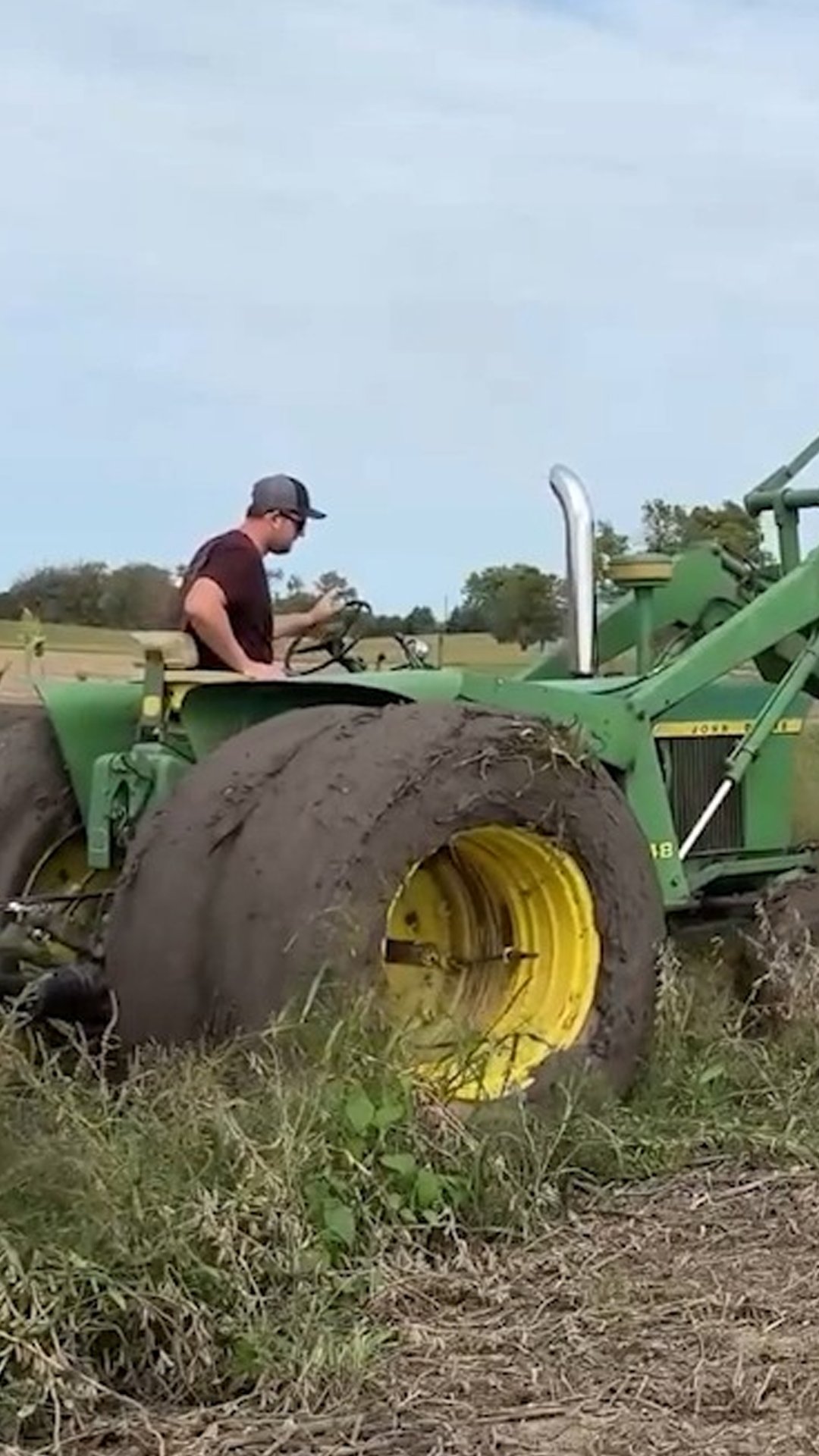 Helping a stuck tractor