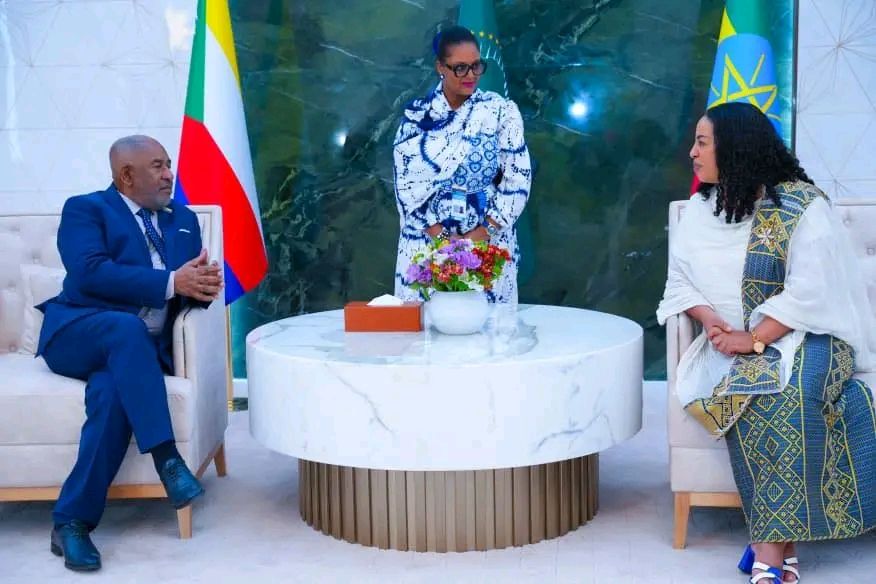 President Azali Assoumani arrives in Addis Ababa for 39th AU summit
